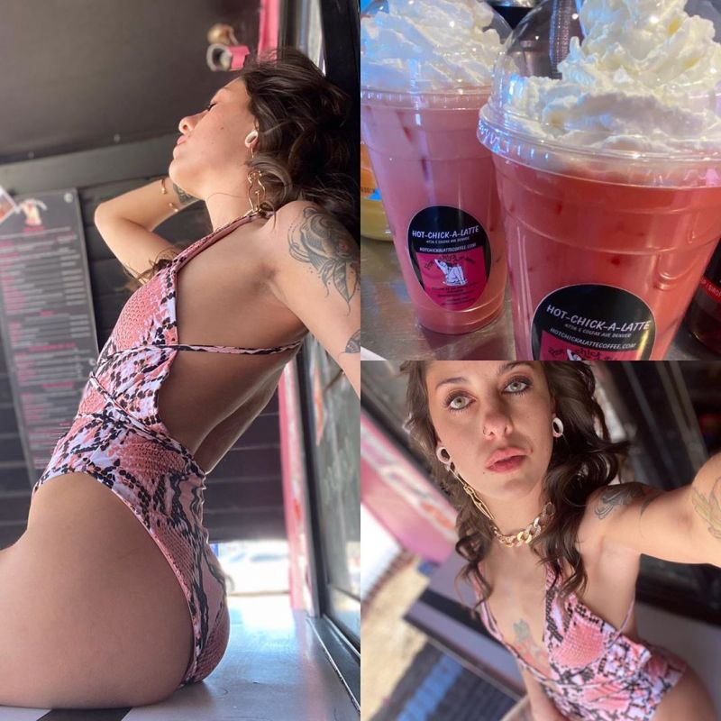 Sexy bikini barista Bri