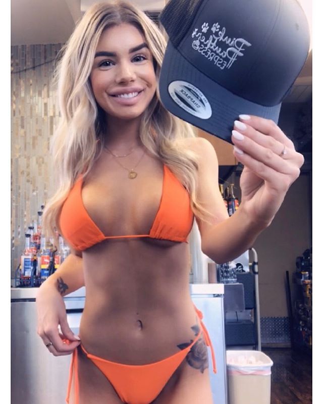 Bright bikini barista Jordan